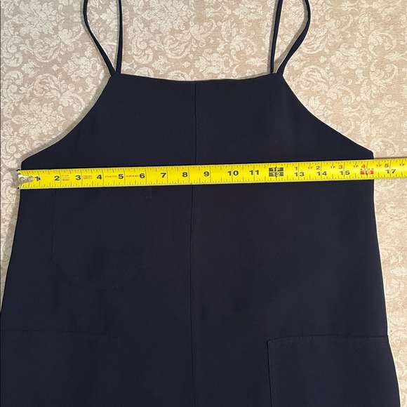 Monki ~ Dark Blue Tank Dress with Pockets - Picture 11 of 13